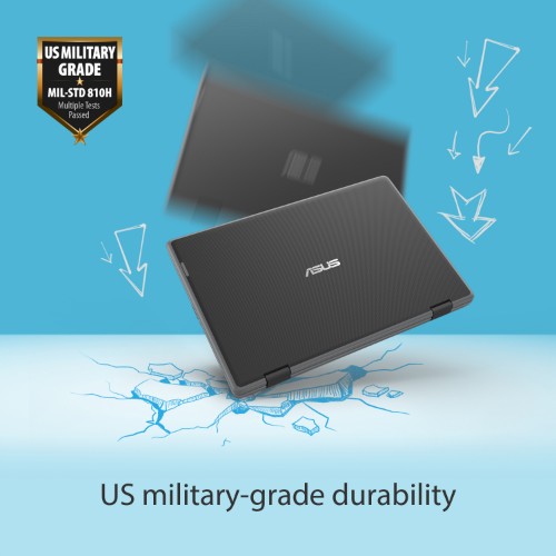 ASUS BR1100F-CDXA-3Y Intel® Celeron® N N4500 Hybrid (2-in-1) 29.5 cm (11.6") Touchscreen HD 4 GB DDR4-SDRAM 128 GB eMMC Wi-Fi 6 (802.11ax) Windows 11 Pro Academic Grey