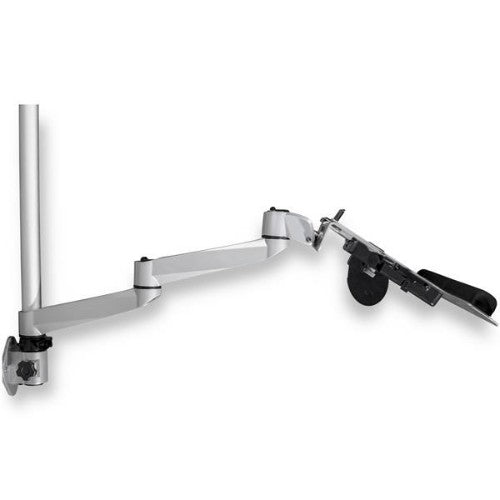 StarTech.com Wall Mount Workstation - Articulating Standing Desk w/ Ergonomic Height Adjustable Monitor Arm & Padded Keyboard Tray - 34" VESA Display - Foldable Wall Mounted Sit Stand - TAA