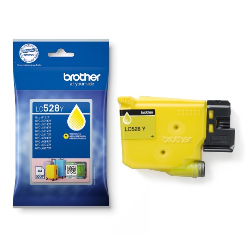 Brother LC-528Y Ink cartridge yellow extra High-Capacity, 5K pages ISO/IEC 19752 for Brother MFC-J 6560/6975