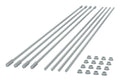 APC NetShelter Aisle Containment, Supporting Rods, 1500 mm, Set of 8, Zinc