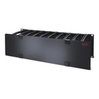 APC NetShelter Cable Management, Horizontal Cable Manager, 3U, Single Side with Cover, 482.6 x 133.35 x 165.1 mm
