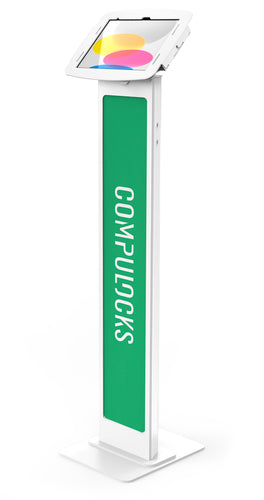 Compulocks iPad 10.9" 10th Gen Space Enclosure Brandable Floor Stand White