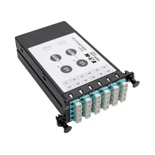 Tripp Lite N482-2M12-LC12 40Gb to 10Gb Breakout Cassette - (x2) 12-Fiber OM4 MTP/MPO ( Male with Pins ) to (x12) LC