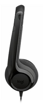 Logitech H390 Headset Wired Head-band Calls/Music USB Type-C Black
