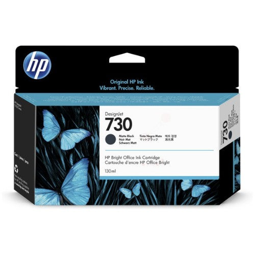 HP P2V65A/730 Ink cartridge black matt 130ml for HP DesignJet T 1600/1700/940
