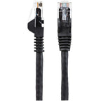 StarTech.com 2m CAT6 Ethernet Cable - LSZH (Low Smoke Zero Halogen) - 10 Gigabit 250Mhz 100W PoE RJ45 10GbE UTP Network Patch Cord Snagless with Strain Relief - Black, CAT 6, ETL Verified, 24AWG