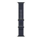 Apple 49mm Navy Ocean Band - Natural Titanium Finish