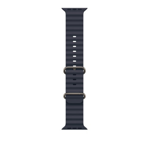 Apple 49mm Navy Ocean Band - Natural Titanium Finish