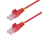 StarTech.com 10m Red Slim CAT6 Ethernet Cable, Snagless, 100W PoE, UTP, LSZH, 28AWG Pure Bare Copper Wire, Slim RJ45 Network Patch Cord w/Strain Reliefs, Individually Tested