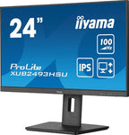 iiyama 24” IPS technology panel with USB hub and 100Hz refresh rate and 150mm height adjustable stand