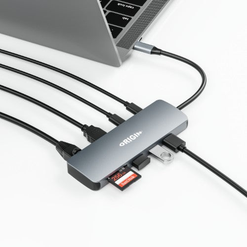 Origin Storage Travel Dock USB-C 4K 9in1 with PD 100W 4K@60Hz