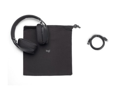 Logitech Zone Vibe Wireless Headset Head-band Calls/Music USB Type-C Bluetooth Graphite