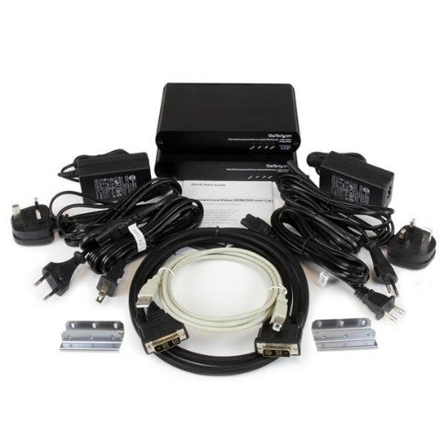 StarTech.com USB DVI over Cat 5e / Cat 6 KVM Console Extender w/ 1920x1200 Uncompressed Video - 330ft (100m)