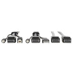 Tripp Lite Dual DisplayPort KVM Cable Kit - DP, USB, 3.5 mm Audio (3xM/3xM) + DP (M/M), 4K, 4:4:4, 6 ft. (1.83 m), Black