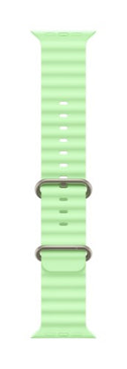 Apple Natural Titanium Finish Band Green Fluoroelastomer, Titanium