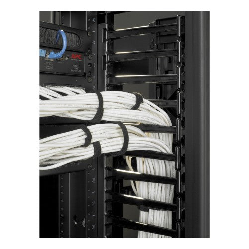 APC Valueline, Vertical Cable Manager for 2 & 4 Post Racks, 84"H X 6"W, Double-Sided with Doors