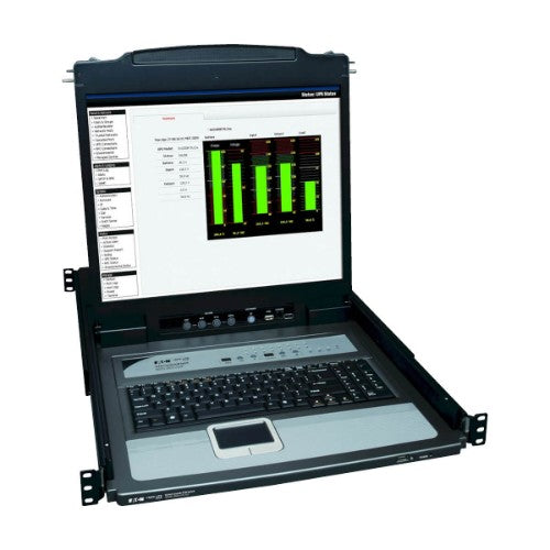 Tripp Lite B020-U16-19-K NetDirector 16-Port 1U Rack-Mount Console KVM Switch with 19-in. LCD + 8 PS2/USB Combo Cables