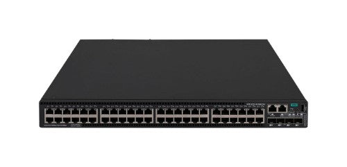 HPE Networking Comware Switch 48 10/100/1000BASE-T 4 10G/1G BASE-X SFP+ 1 Exp 2 Fan Tray 2 PS 5520HI