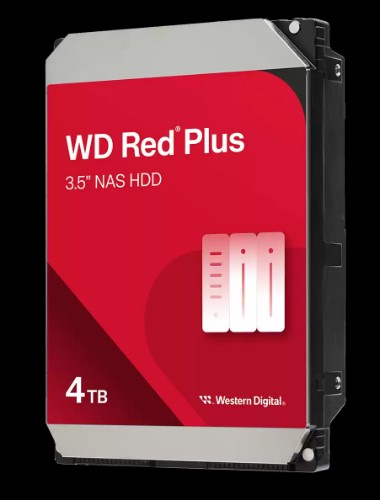 Western Digital Red Plus WD40EFZZ internal hard drive 4 TB 5400 RPM 128 MB 3.5" Serial ATA III