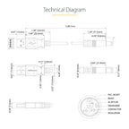 StarTech.com USB to 5.5mm Power Cable - Type N Barrel - 1m