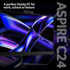 Acer Aspire C24-B All-in-One Desktop - Intel N150, 8GB, 256GB SSD, Integrated Graphics, 23.8" Full HD, Windows 11, Black