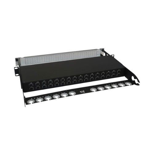 Tripp Lite N48LSM-32X32 Spine-Leaf MPO Panel with Key-Up to Key-Up MTP/MPO Adapter - 12F MTP/MPO-PC M/M, 8F OM4 Multimode, 32 x 32 Ports, 1U