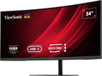 Viewsonic VG3419C-2 computer monitor 86.4 cm (34") 3440 x 1440 pixels UltraWide Quad HD LED Black