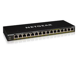 NETGEAR GS316P Unmanaged Gigabit Ethernet (10/100/1000) Power over Ethernet (PoE) Black
