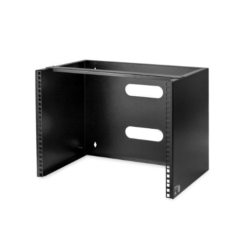 StarTech.com 8U Wall Mount Network Rack - 14 Inch Deep (Low Profile) - 19" Patch Panel Bracket for Shallow Server and IT Equipment, Network Switches - 80lbs/36kg Weight Capacity, Black