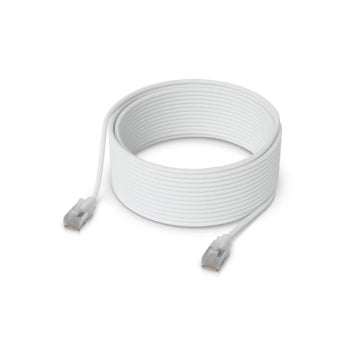 Ubiquiti UACC-Cable-Patch-EL-C6A-12M-W networking cable Translucent, White Cat6a