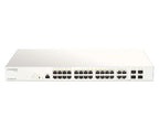 D-Link 28-Port Gigabit PoE+ Nuclias Smart Managed Switch including 4x 1G Combo Ports, 193W