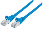 Intellinet Network Patch Cable, Cat6, 3m, Blue, Copper, S/FTP, LSOH / LSZH, PVC, RJ45, Gold Plated Contacts, Snagless, Booted, Lifetime Warranty