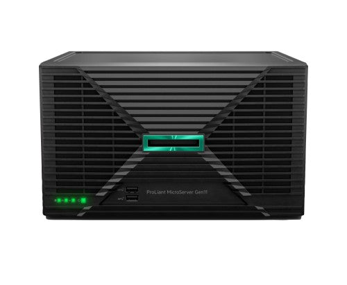 HPE ProLiant MicroServer Gen11 G7400 2-core VROC 4LFF-NHP 180W External PS Compute Module Server