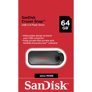 SanDisk 00183585 USB flash drive 64 GB USB Type-A 2.0 Black, Red