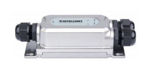 Intellinet Outdoor Vandalproof Gigabit High-Power PoE+ Injector, One 30 W Port, IEEE 802.3at/af Compliant, IP67 Waterproof, IK10 Vandal-proof, Metal Housing