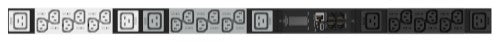 HPE G2 Metered 3Ph 22kVA/60309 5-wire 32A/230V Outlets (18) C13 (6) C19/Vertical INTL PDU