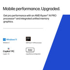 HP ZBook 8 G2a 16 inch Mobile Workstation PC - Data Science Copilot+ PC AMD Ryzen AI 7 PRO 40.6 cm (16") WUXGA 32 GB DDR5-SDRAM 1 TB SSD Wi-Fi 7 (802.11be) Windows 11 Pro AI Workstation, AI PC Silver