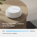 TP-Link BE3600 Whole Home Mesh Wi-Fi 7 System(1-Pack)