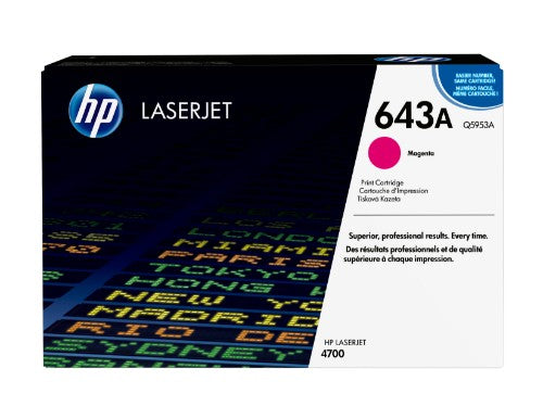 HP Q5953A/643A Toner cartridge magenta, 10K pages/5% for HP Color LaserJet 4700