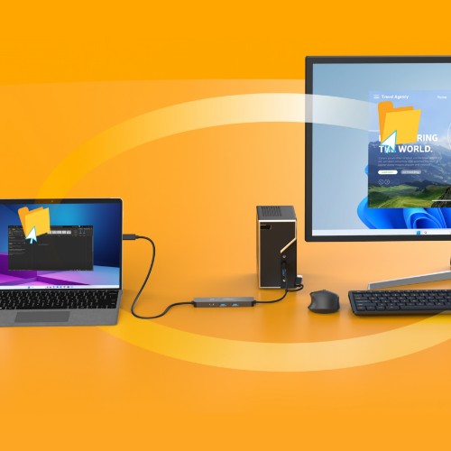 j5create JCH462 Wormhole Switch™ Display Sharing Hub, Black