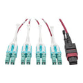 Eaton N845-03M-8L-MG InfiniBand/fibre optic cable 3 m MPO/MTP LC OFNP Aqua colour, Black