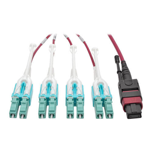 Eaton N845-03M-8L-MG InfiniBand/fibre optic cable 3 m MPO/MTP LC OFNP Aqua colour, Black