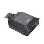 Tripp Lite B032-DPUA2 2-Port DisplayPort 1.1/USB KVM Switch with Audio/Video, Built-In Cables, USB Peripheral Sharing