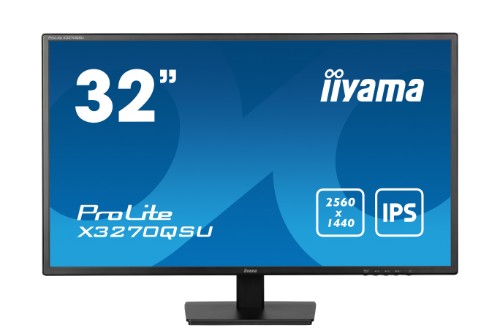 iiyama ProLite 32” IPS Panel Technology monitor featuring WQHD resolution