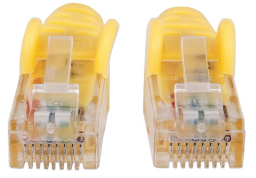 Intellinet Network Patch Cable, Cat6, 20m, Yellow, CCA, U/UTP, PVC, RJ45, Gold Plated Contacts, Snagless, Booted, Lifetime Warranty