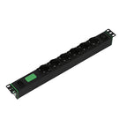 APC Easy Rack PDU, Basic, Horizontal, 1 Phase, 2.3kW, 230V, 10A, 6 x SCHUKO and 1 x C13 outlets, IEC60320 C14 input