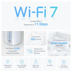 TP-Link BE9300 Whole Home Mesh Wi-Fi 7 Unit (Tri-Band)