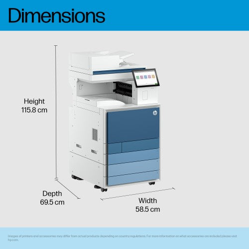 HP LaserJet Enterprise 8801dn Multifunction Color Printer, Only Ethernet; Duplex; Copier, Scanner