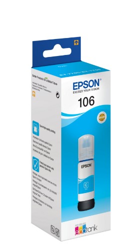 Epson C13T00R240/106 Ink bottle cyan, 5K pages 3400 Photos 70ml for Epson ET-7750