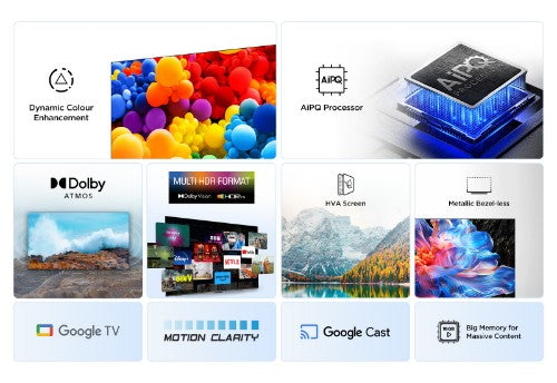 TCL 50V6C-UK TV 127 cm (50") 4K Ultra HD Smart TV Wi-Fi Metallic 260 cd/m²